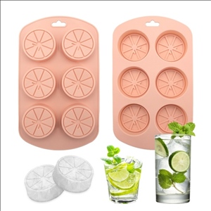 6 Cavity Silicone Lemon Ice Mold